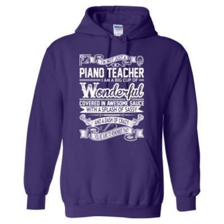 AGR Piano Teacher Big Cup Wonderful Sauce Splash Sassy Crazy – Heavy Blend™ Hooded Sweatshirt