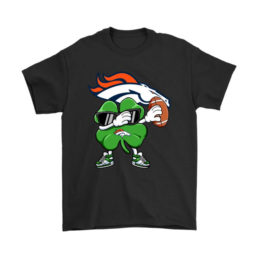 Dabbing Shamrock Football St Patricks Day Denver Broncos Shirts