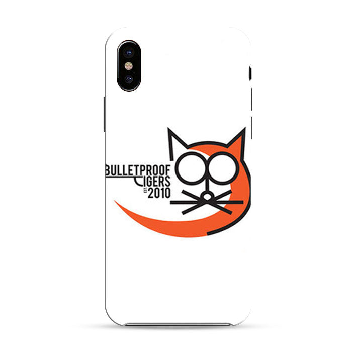 Bulletprof Tigers Baseball Logo White iPhone X 3D Case