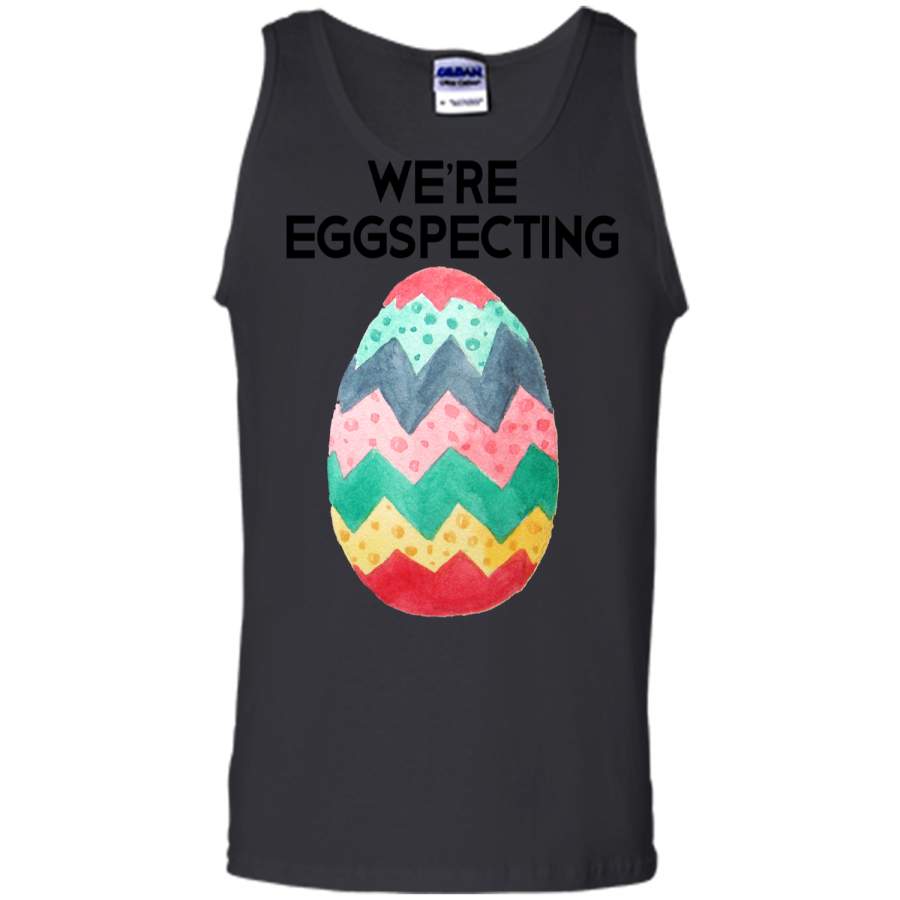 Couples Easter Pregnancy Reveal T-Shirt Were Eggspecting1 Tank Top