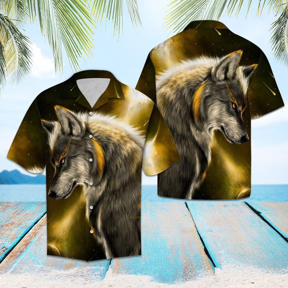 Awesome Wolf Aloha Hawaiian Shirt Colorful Short Sleeve Summer Beach Casual Shirt For Men And Women