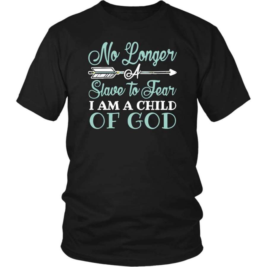 No longer a slave to jear i am a child of God t-shirt | Christian t-shirts