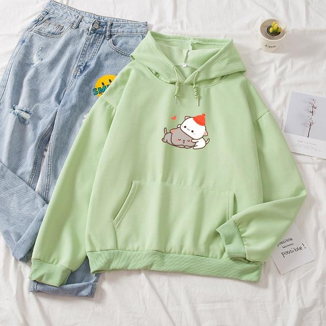 Peach & Goma Cuddling Holiday Edition Soft Hoodie