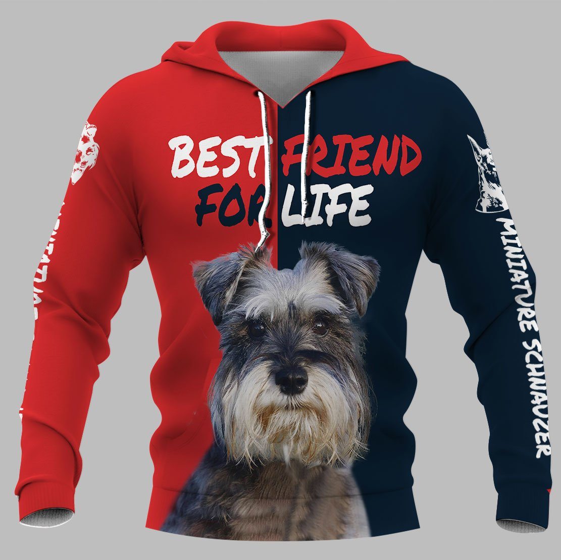 Miniature Schnauzer Dog Best Friend 3D Full Printing