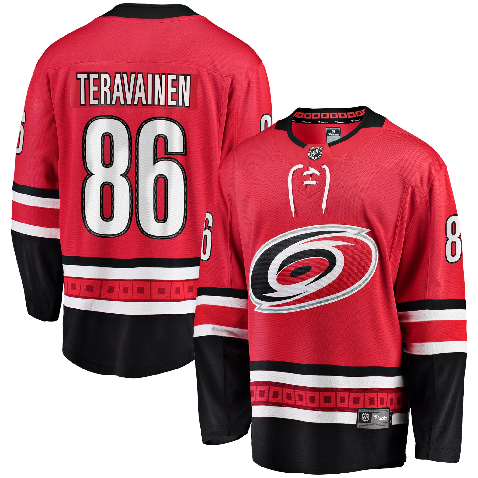 Men's Carolina Hurricanes Teuvo Teravainen Red Alternate Breakaway Player Jersey