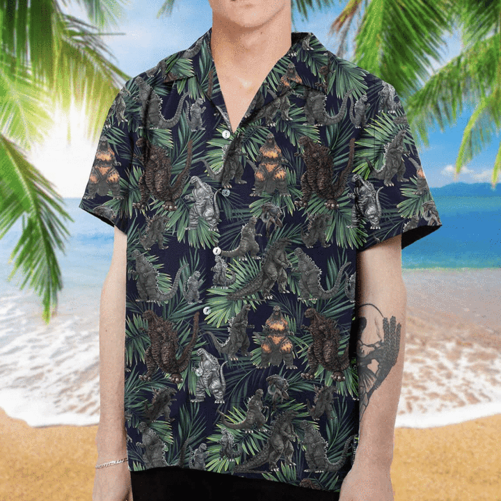 Amazing Godzilla Gojira Tropical Hawaii Shirt Ha105125