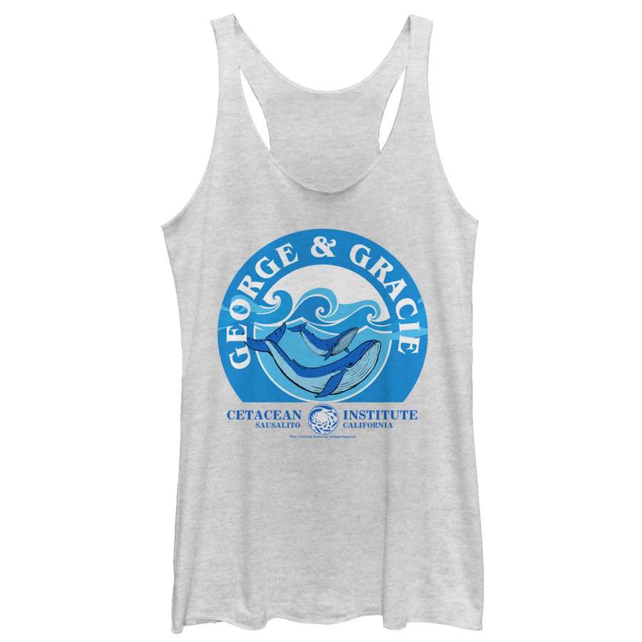 Star Trek Women’s The Voyage Home George & Gracie Whales  Racerback Tank