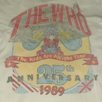 1989 The Who Tour Shirt Vintage Doors Rolling Stones Beatles Pearl Jam Zeppelin 5038