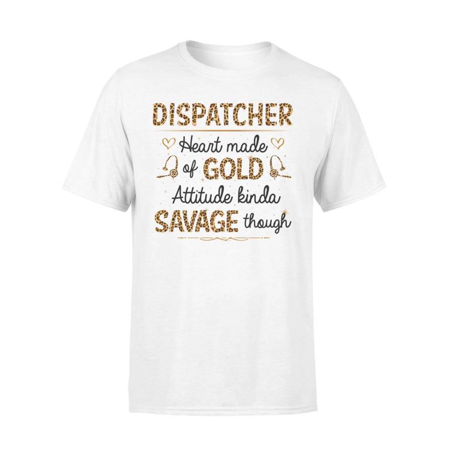 TGL – Dispatcher Heart Gold Attitude Savage Though Leopard Pattern Shirt – Standard T-shirt – DSAPP