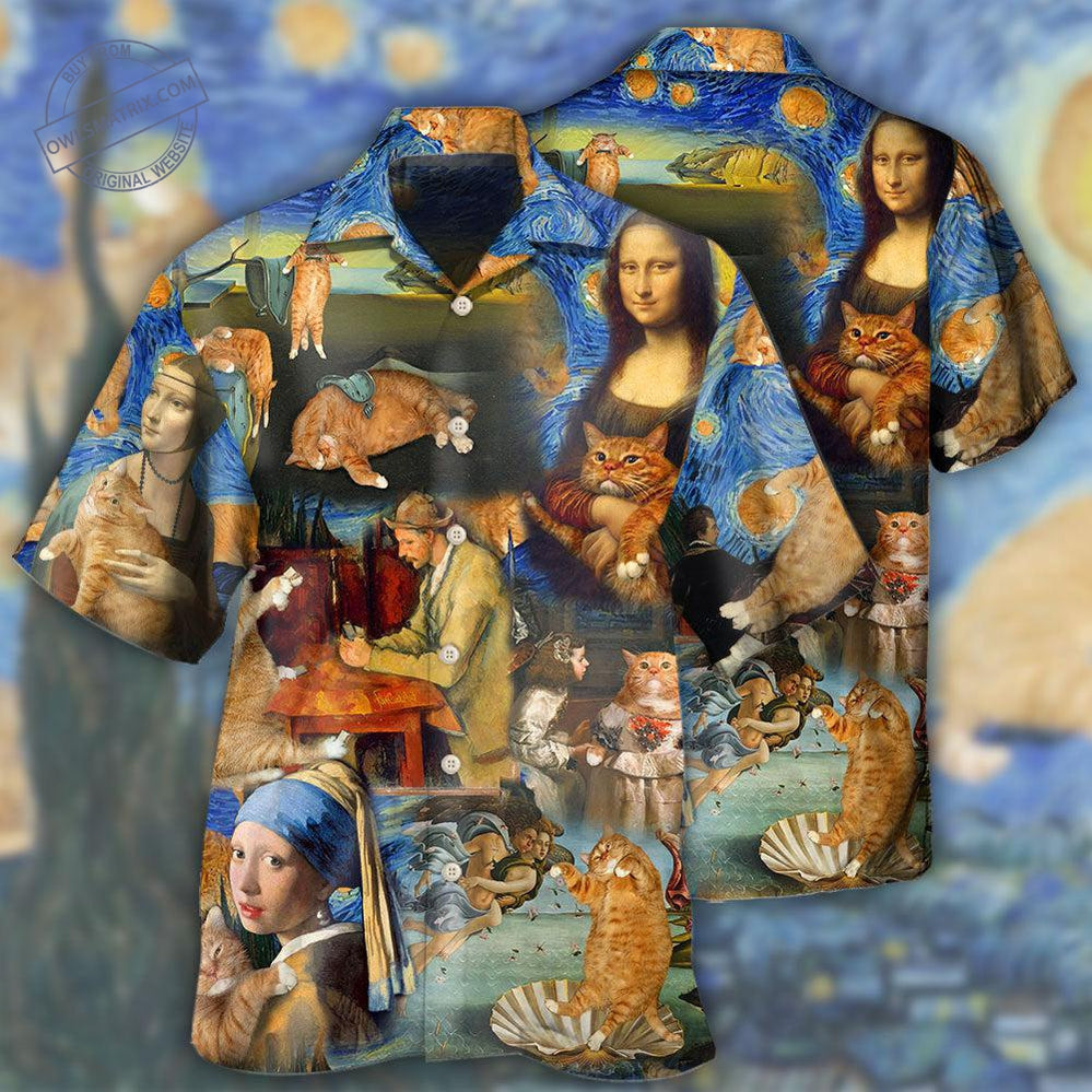 Cat Lover Art Style Hawaii Shirt Ha72551