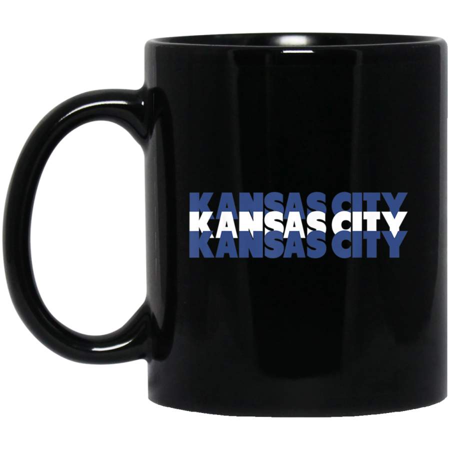 KC Retro Royal Blue Vintage Kansas City Classic Graphic Mug