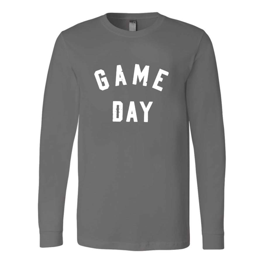 Game Day Football Graphic Vayne Lifestyle Tailgate Retro Vintage Long Sleeve T-Shirt