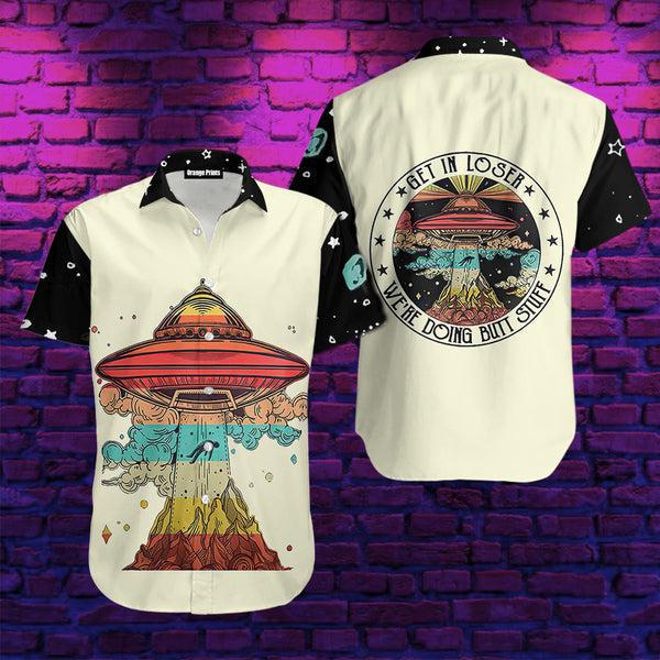 Ailen Ufo Camping Hawaii Shirt For Men Women Ha28801