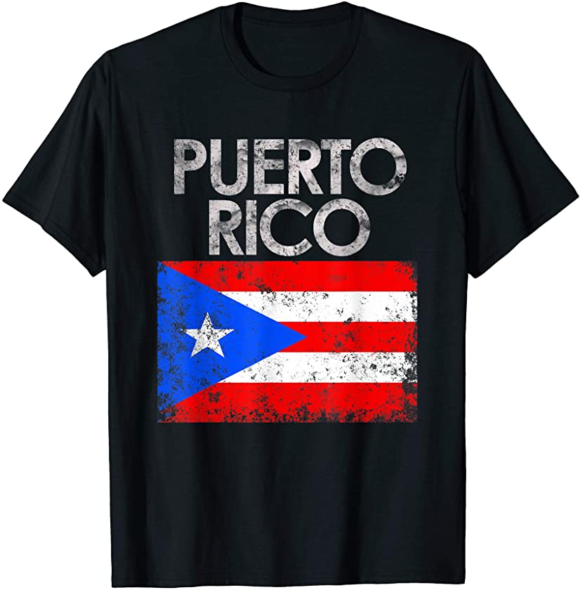 Vintage Puerto Rico Puerto Rican Flag Pride Gift T-Shirt