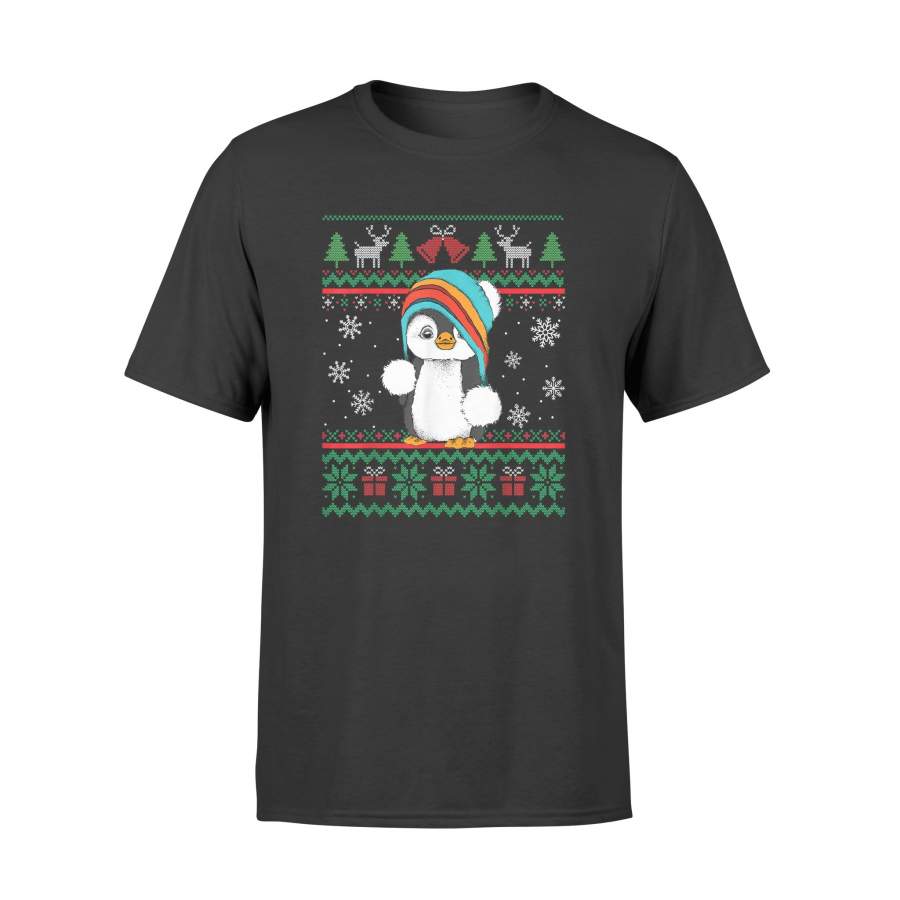 Penguin With Scarf Ugly Christmas Pajamas T-Shirt – Standard T-shirt