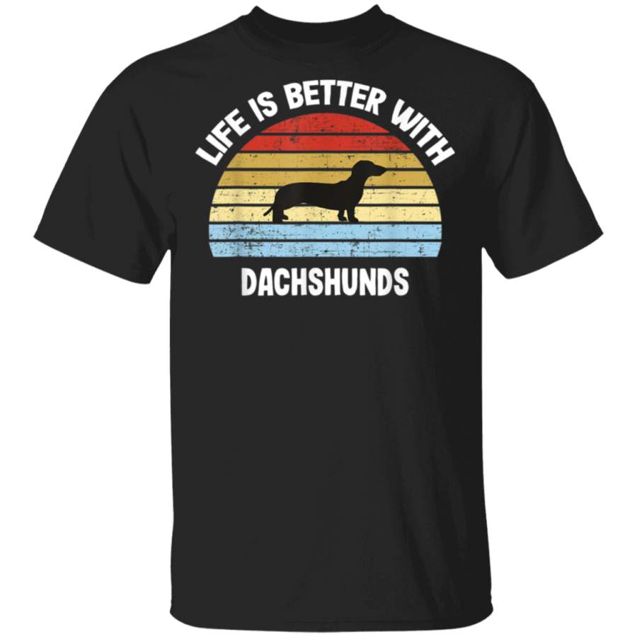 Retro Dachshund Dog Gift TShirt