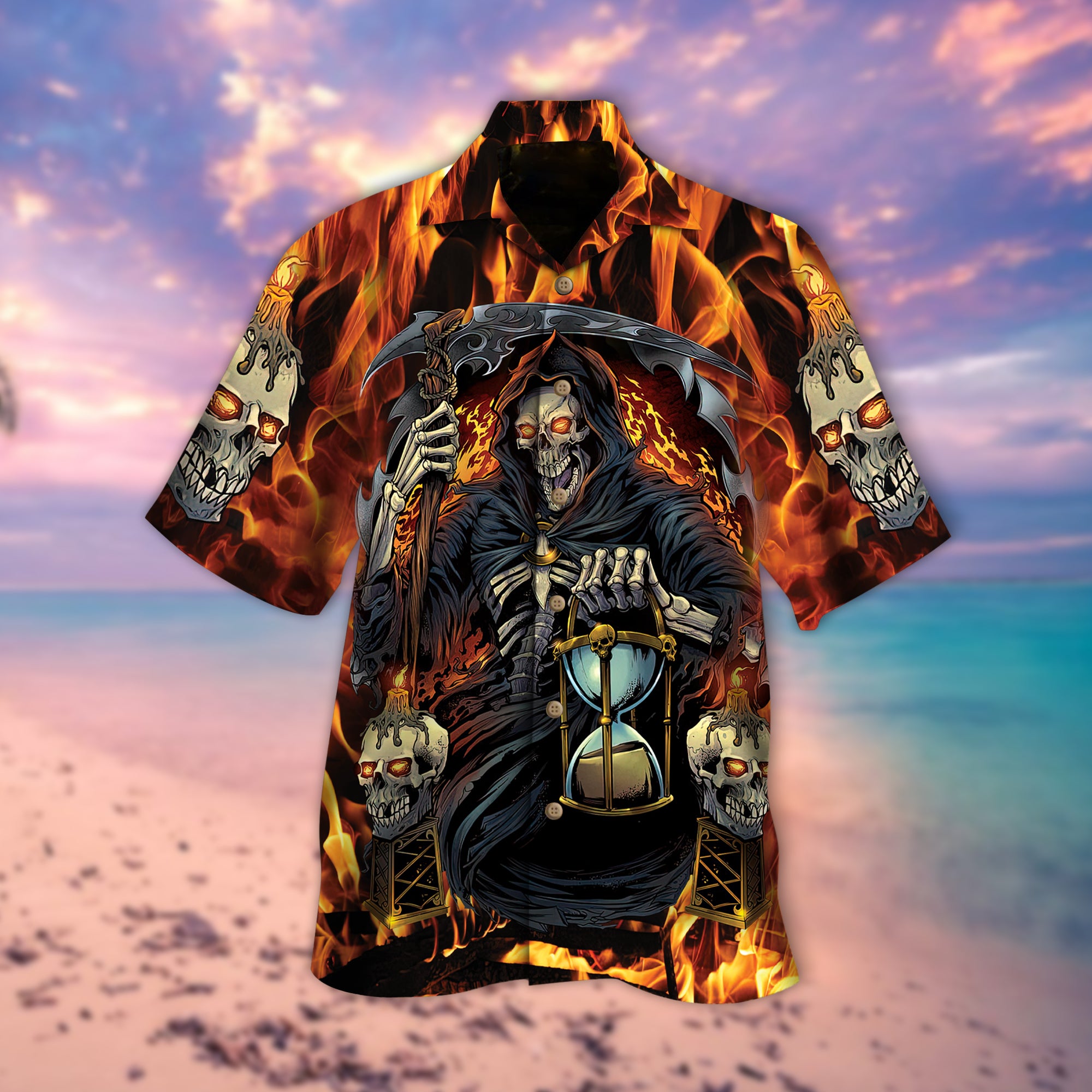 Angel Of Death Keeps Time Hawaiian Shirt – Mc0117