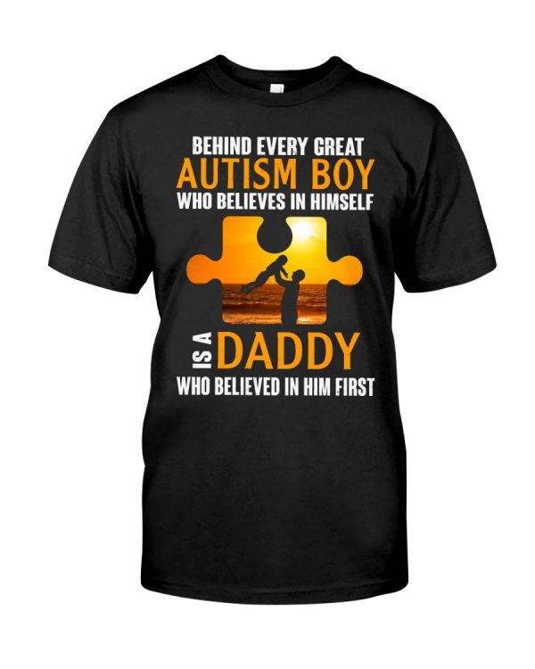 Autism Dad Unisex T-Shirt For Men Women Autism Awareness Shirts Clothing Gifts For Dad Father Ht