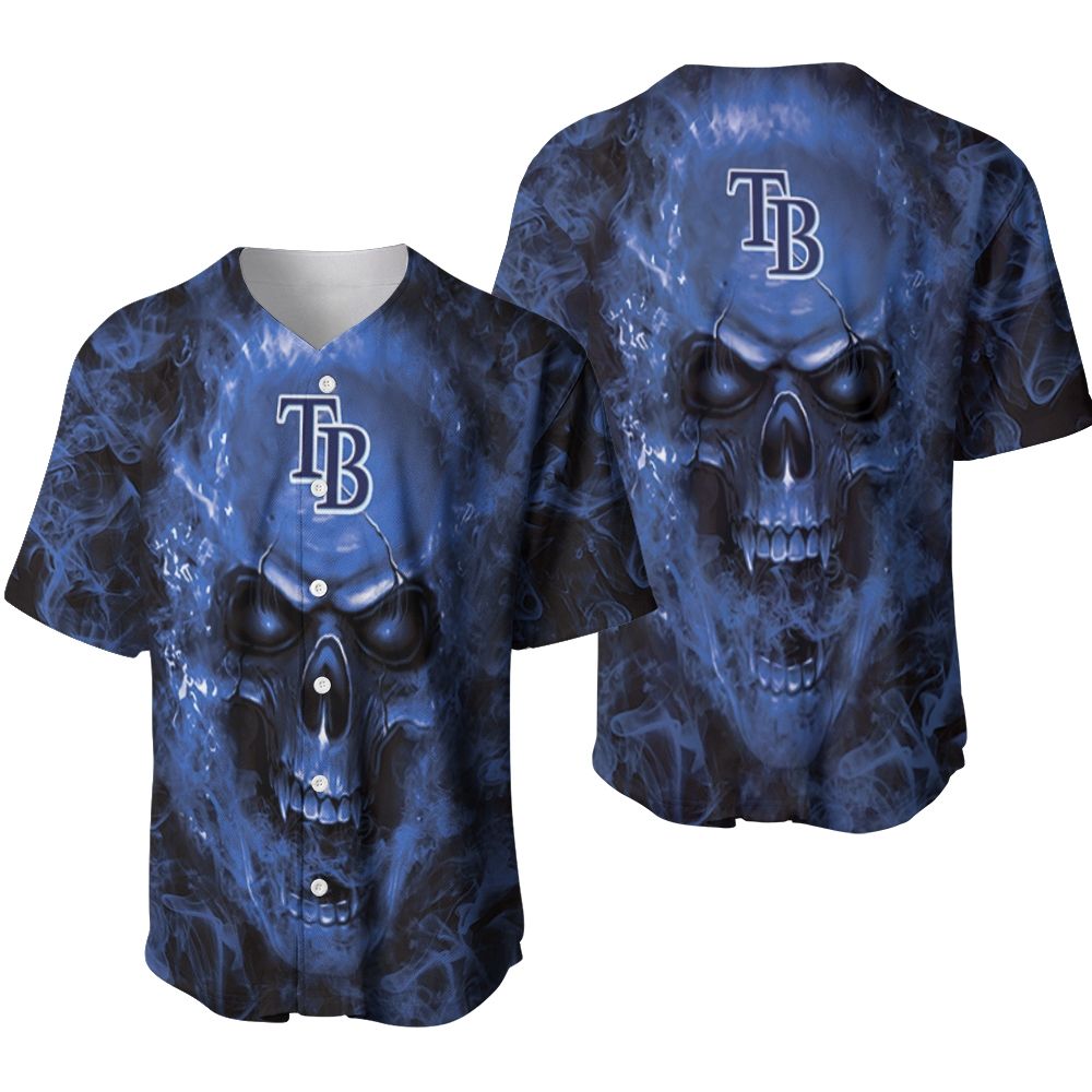 Tampa Bay Rays MLB Fan Skull Baseball Jersey