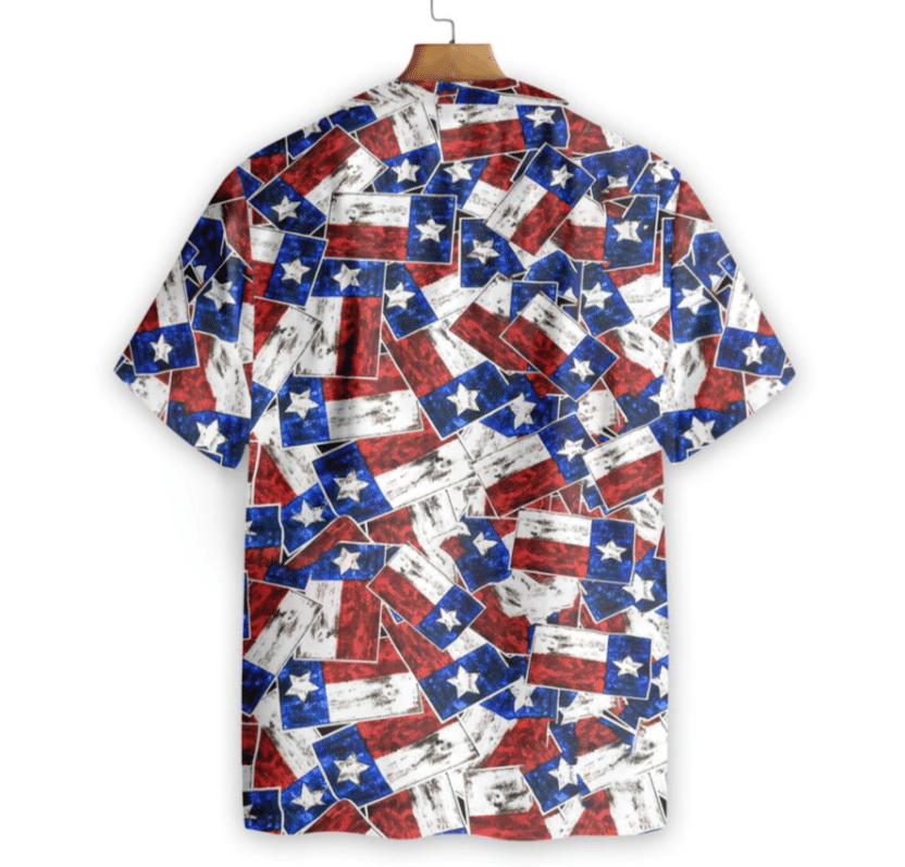 Texas Flag Pattern Hawaiian Shirt Gift For Male Female Ha6815