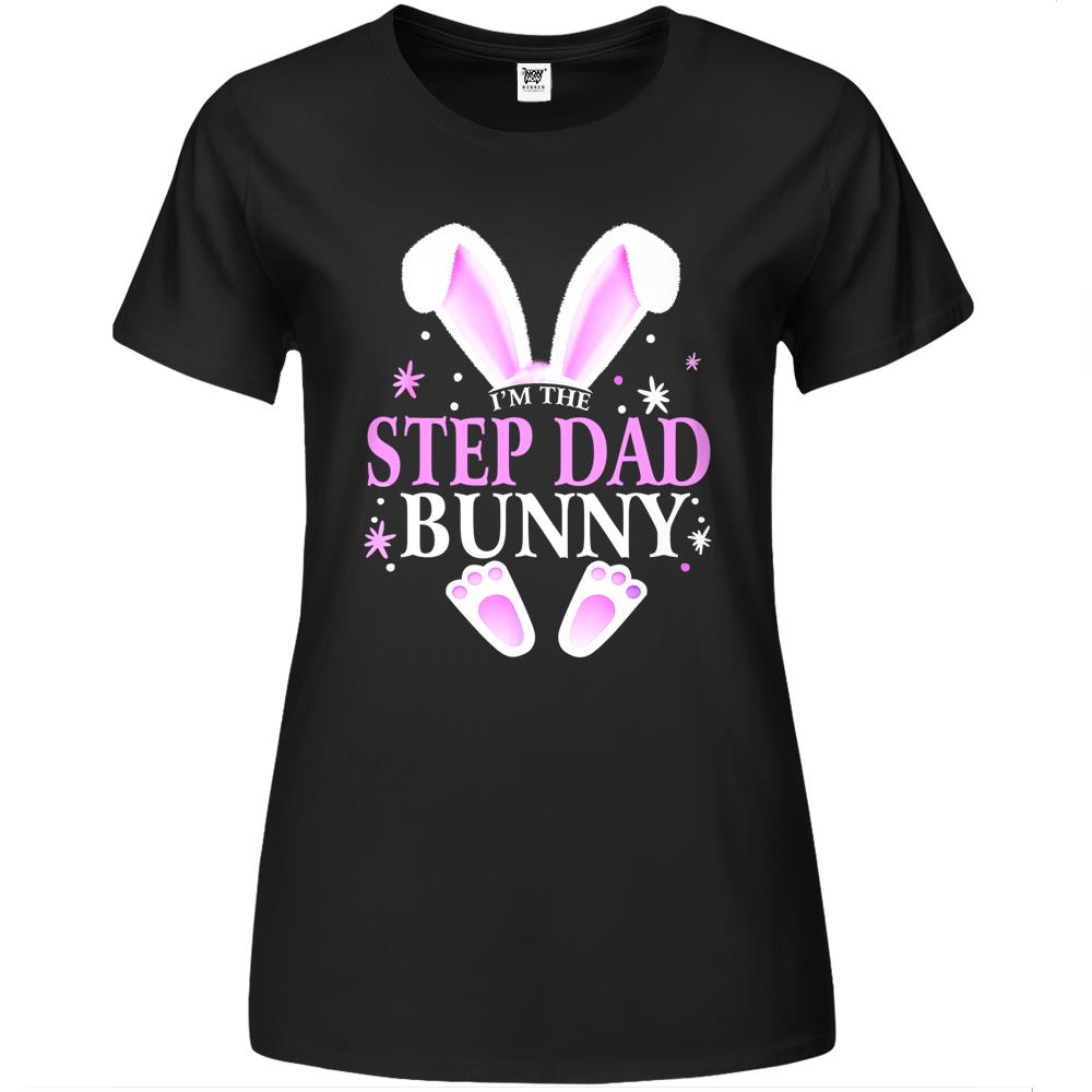 I’M The Step Dad Bunny Easter Day Bunny Family Matching Premium Womens Tshirts