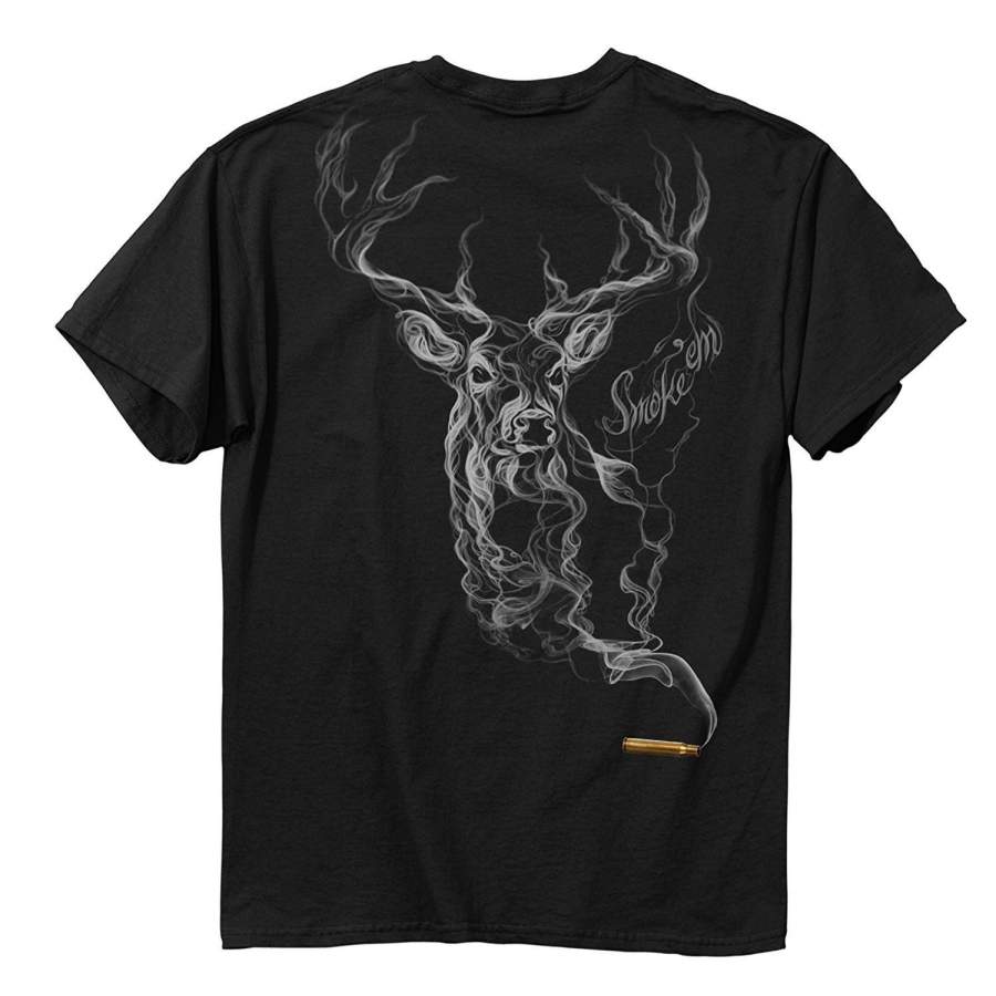 YPS Men’s Smoke-Deer Fashion Cool Casual Cotton Short Sleeve T-Shirt Tops