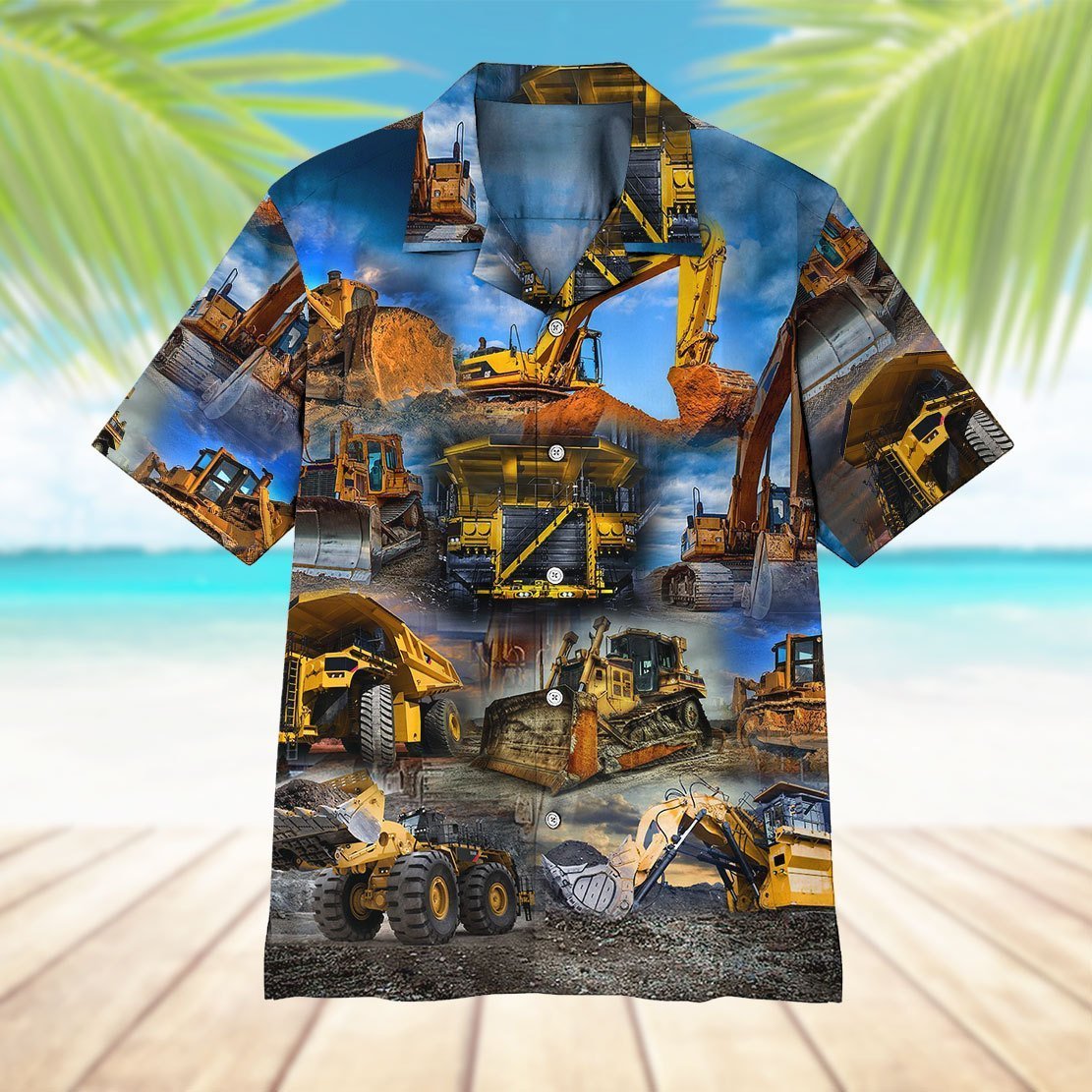 Excavator All Over Printed Hawaiian Shirt Ha34905