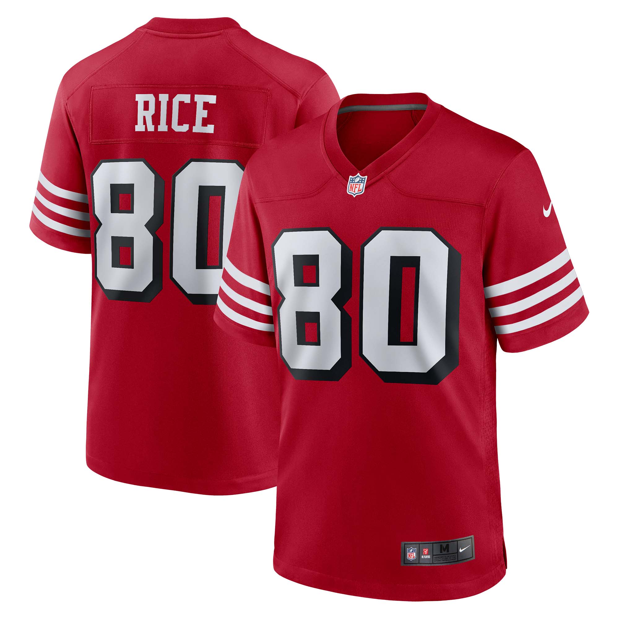 Jerry Rice San Francisco 49ers Retired Alternate Game Jersey – Scarlet