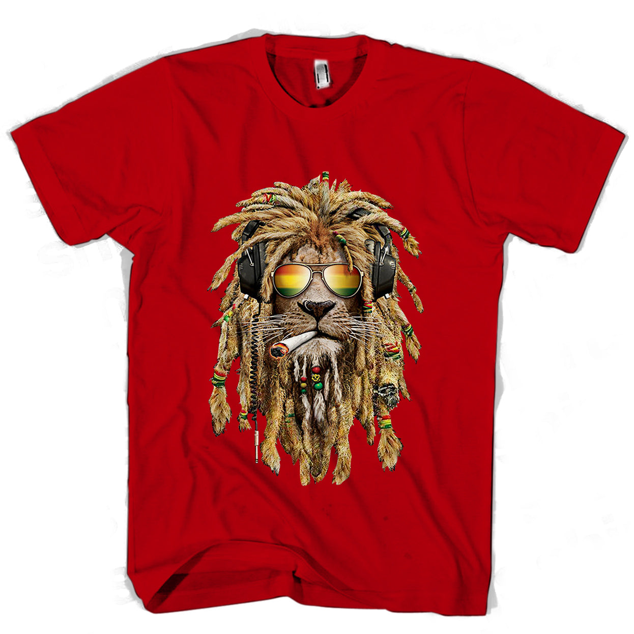 Snoop Dogg Rasta Smoking Lion Man’S Tee T-Shirt