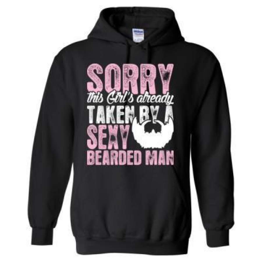 AGR Sorry This Girl Is Already Taken By A Sexy Bearded Man – Heavy Blend™ Hooded Sweatshirt