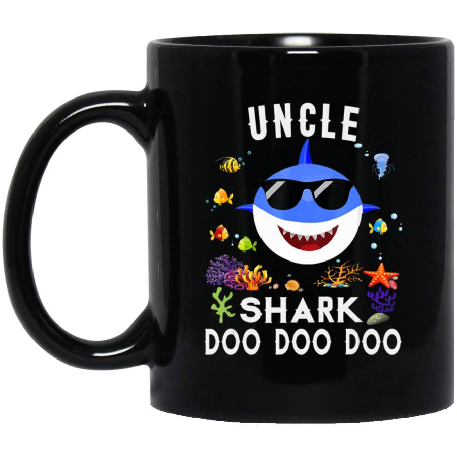 Uncle Shark Doo Doo Matching Family Shark Gift Coffee Mug