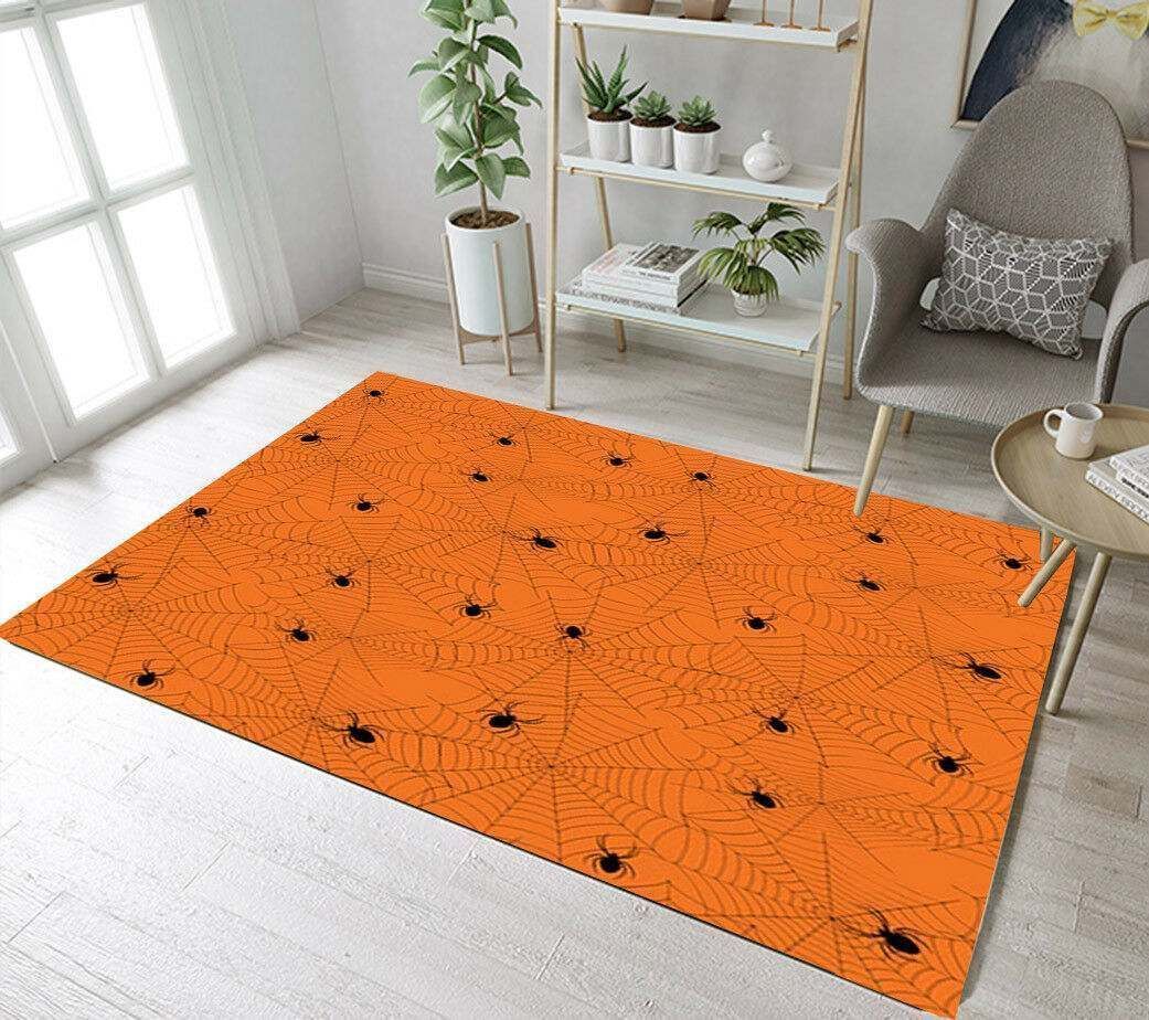 Halloween Spider Clp230943M Rug Carpet Area Rug For Living Room Bedroom Rug Home Decor