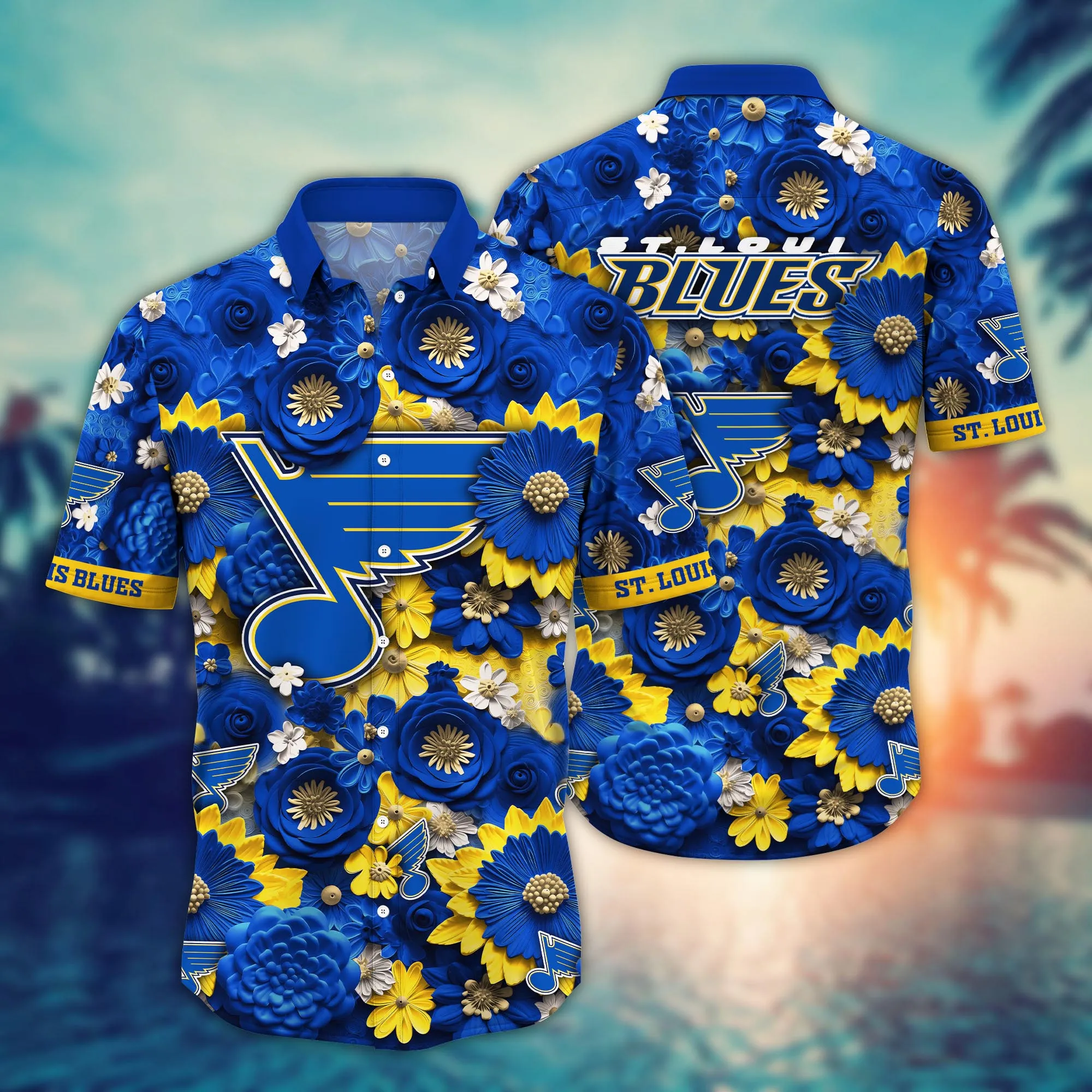 St. Louis Blues Nhl Hawaiian Shirt Trending For This Summer Customize Shirt Any Team