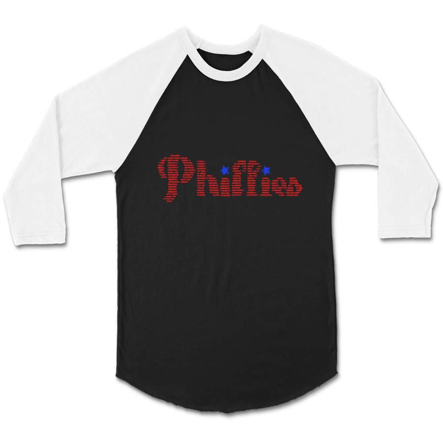 Vintage Philadelphia Phillies Legends Gear Team Gift CPY Unisex 3/4 Sleeve Baseball Tee T-Shirt