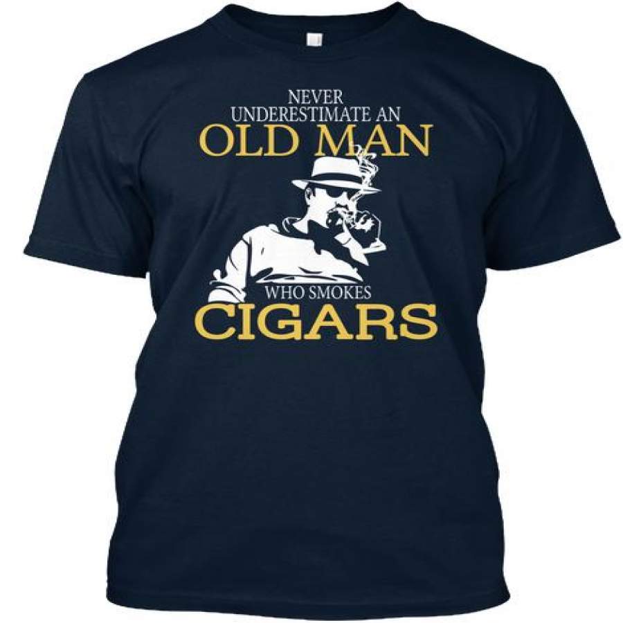 OLD MAN WHO SMOKES CIGAR T SHIRTS