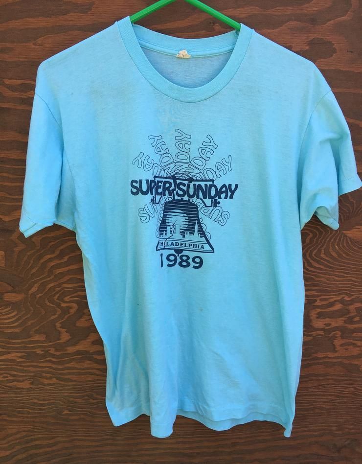 Super V Net Dimanche Philadelphie Pennsylvanie La Liberty Bell Des Ann Es 1980 Shirt