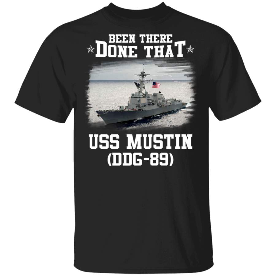 USS Mustin DDG-89  Veterans Day Christmas Gift T-Shirt