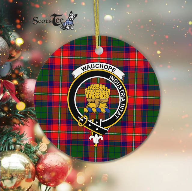 Wauchope Scottish Clan Plaid Ornament Gift. Christmas Tree Ornament Wauchope Clan Tartan Ornament Great Christmas Ornaments Gift