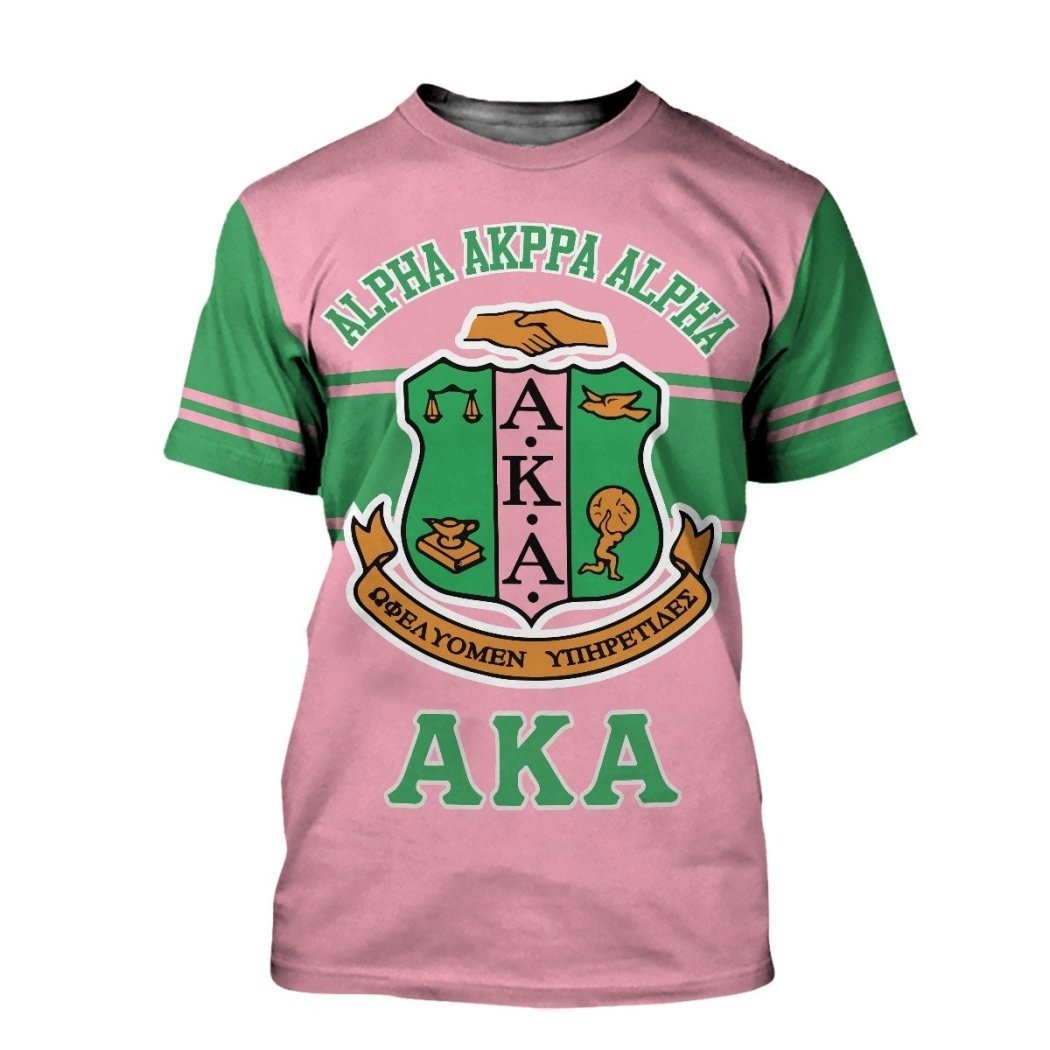 Greek Life T-Shirt – Alpha Kappa Alpha Green Line T-Shirt J5