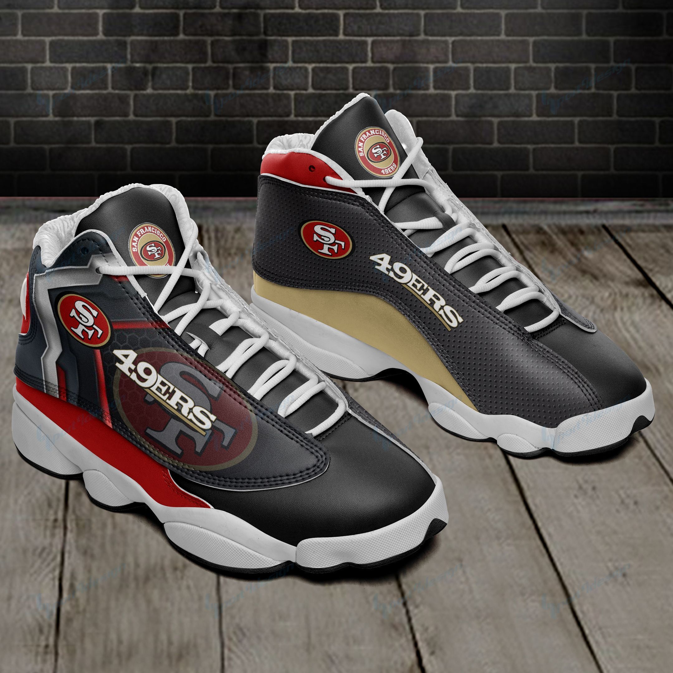 San Francisco 49ers Air JD13 Sneakers 651