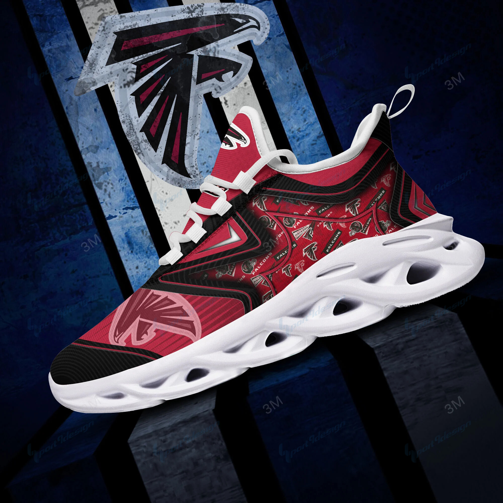 Atlanta Falcons Yezy Running Sneakers Bg886