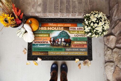 When You Enter This House Doormat Dm7 All Over Printed