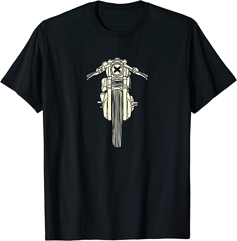 Vintage Hand Drawn Cafe Bike Racer T-Shirt