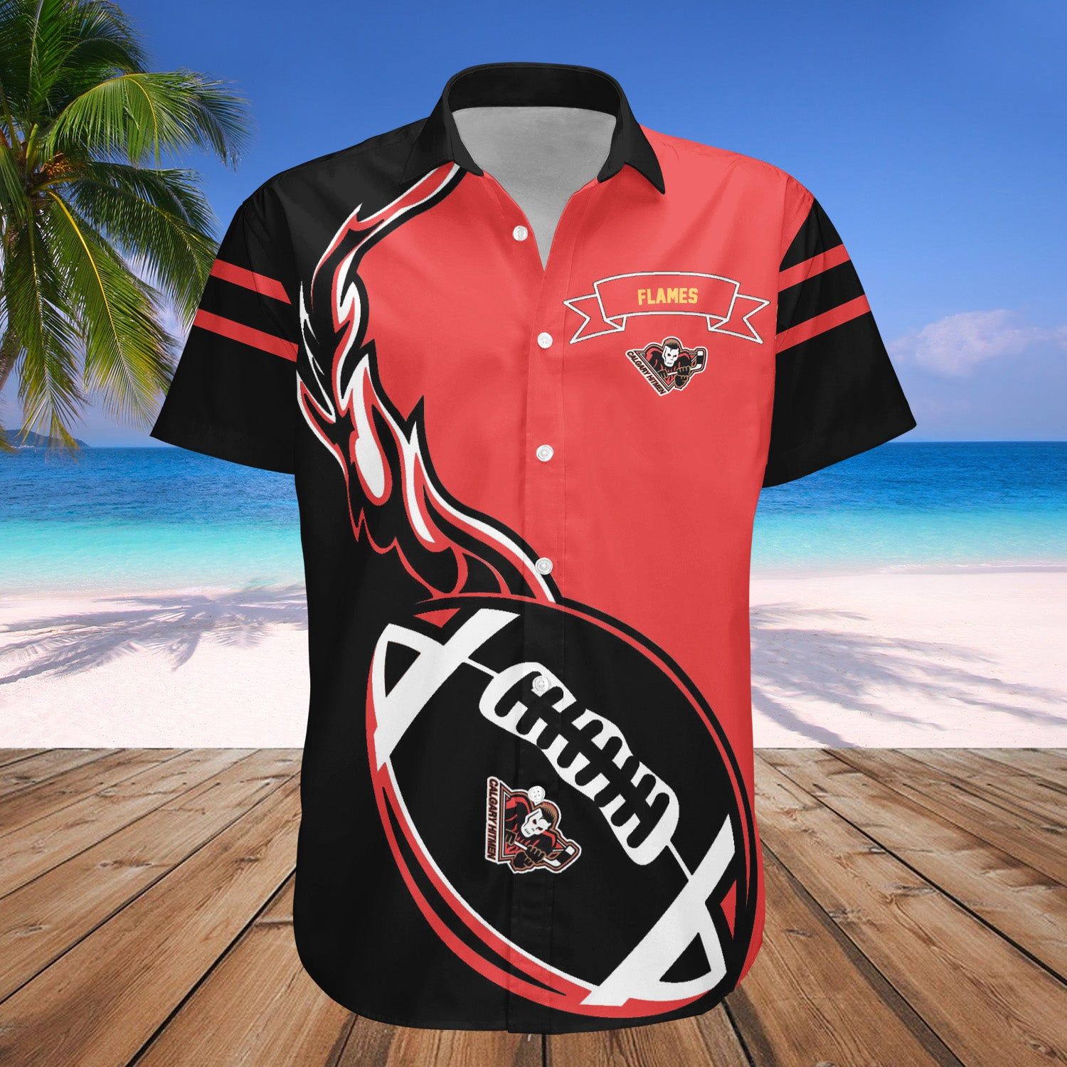 Calgary Flames Hawaii Shirt Flame Ball – Nhl