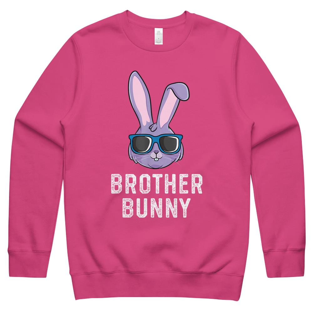 Brother Bunny Rabbit Bro Brothers Matching Family Easter Crewneck Sweatshirt