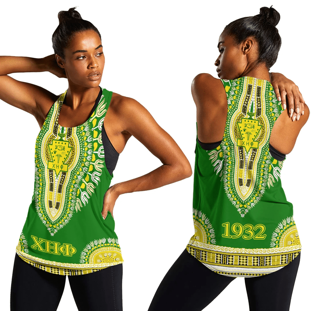 Africa Zone Tank Top – Chi Eta Phi Dashiki Racerback Tank A31