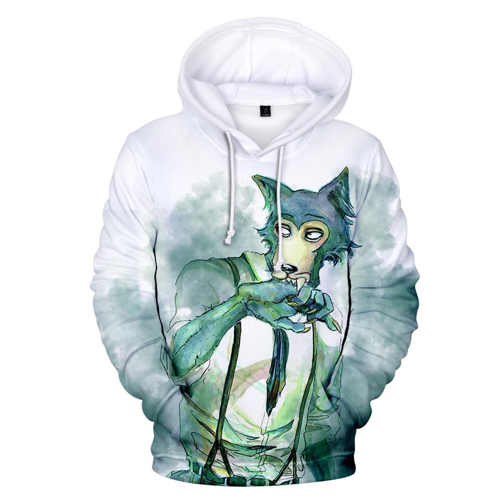 3D Printed BEASTARS Hoodies – Anime The Wolf elements Sweatshirt