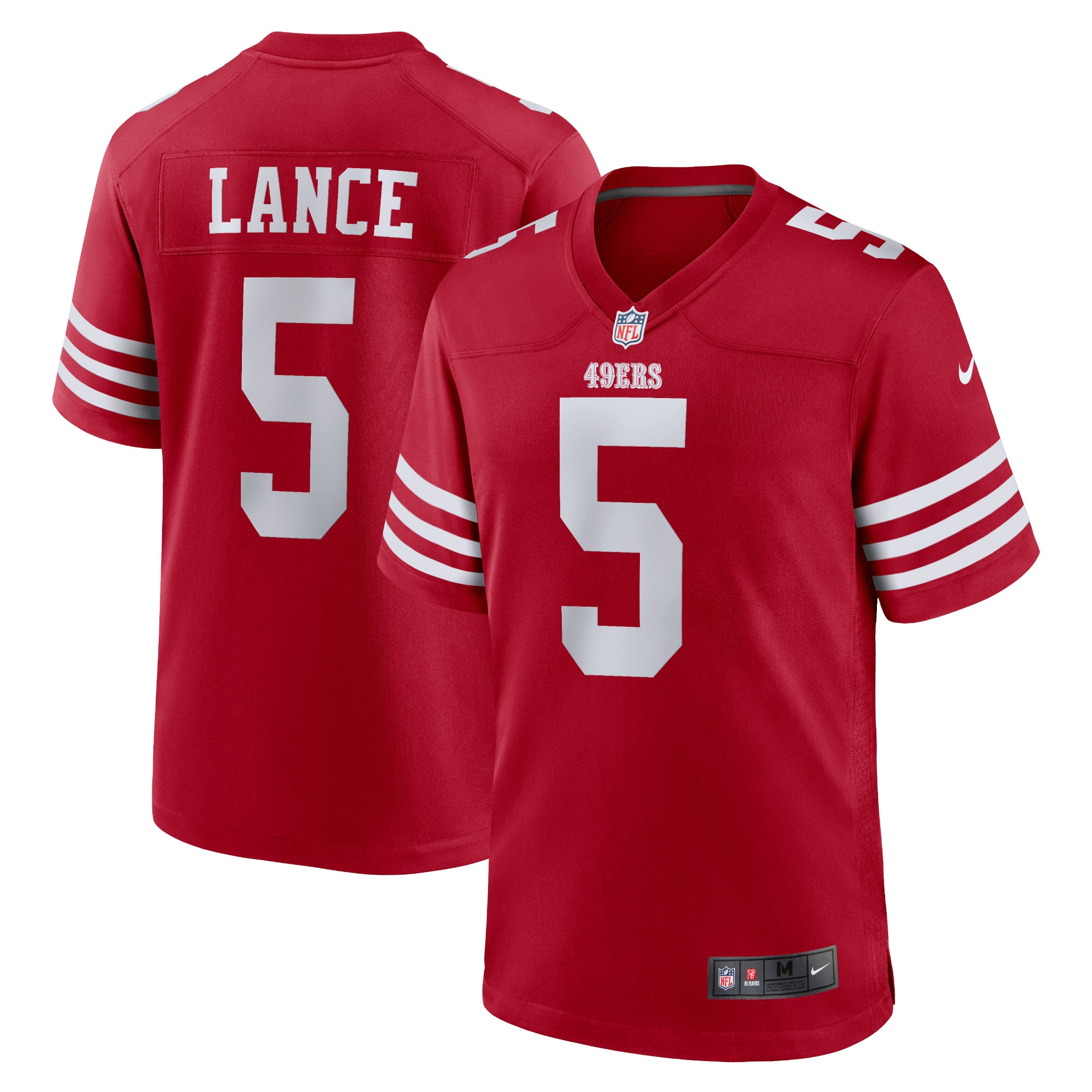 Trey Lance San Francisco 49ers Game Player Jersey – Scarlet