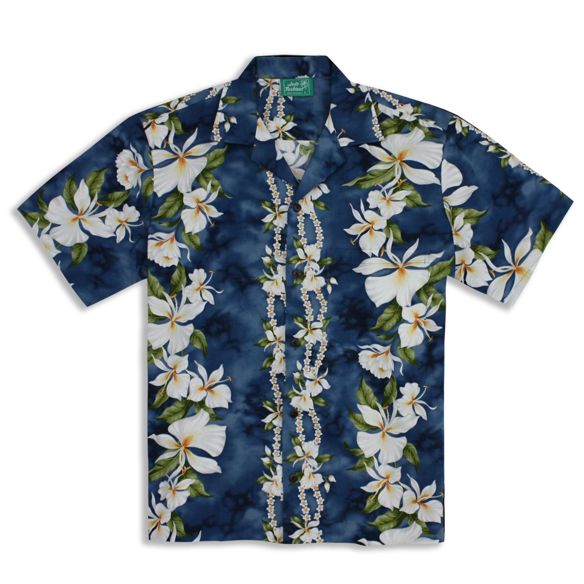 White Ginger Garden Blue Amazing Design Hawaii Shirt Ha111525