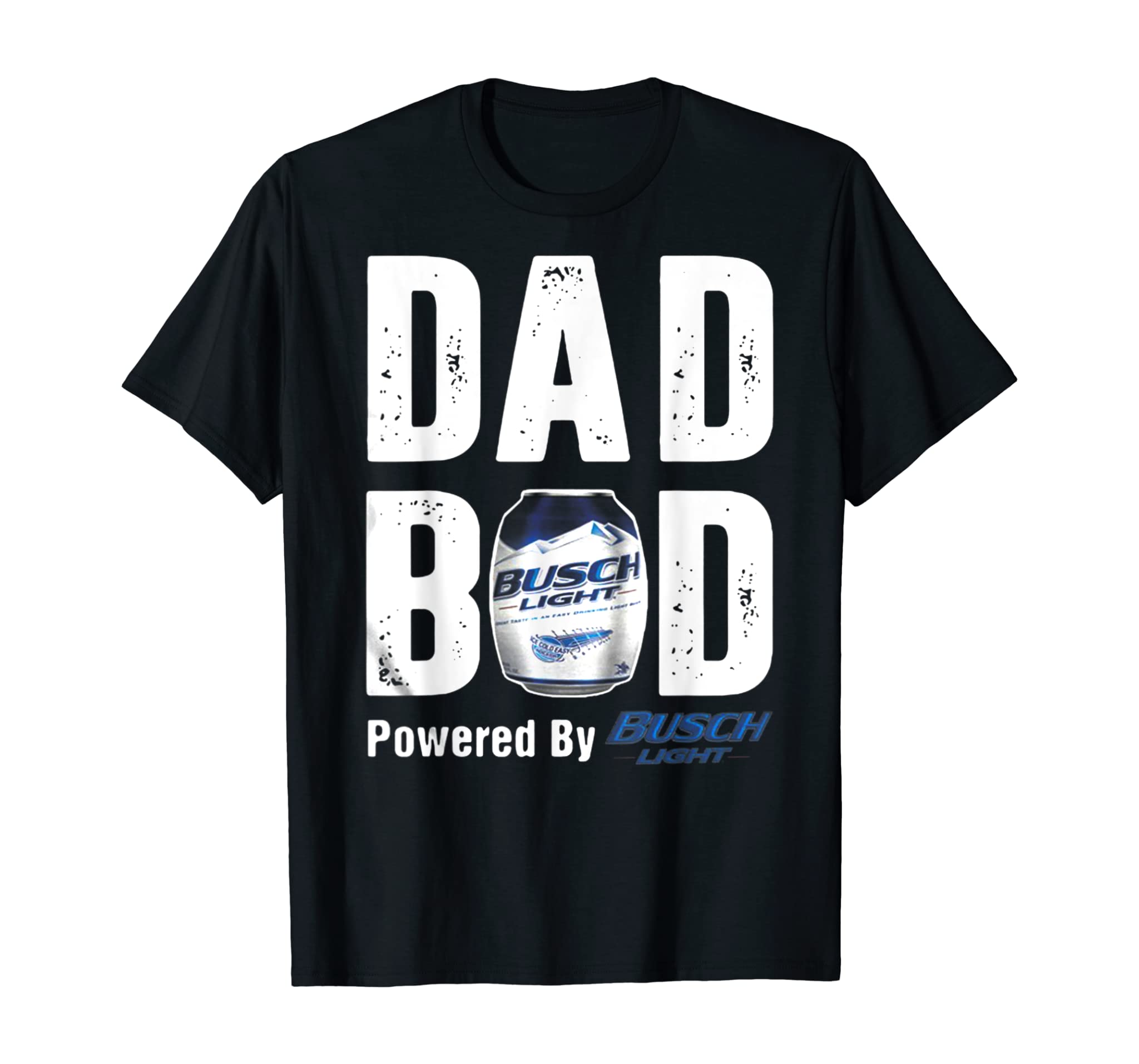 Dad BOD Powered by Drink Beer Tee Busc Light Fun Fathers Day T-Shirt